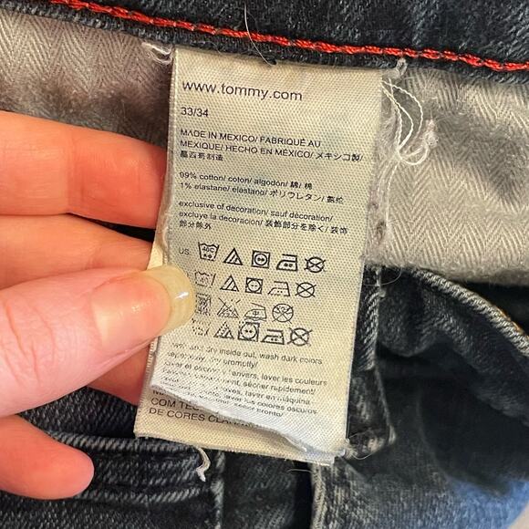 Tommy Hilfiger 33 x 34 Slim jeans medium wash blue denim casual cotton spandex - Picture 5 of 9